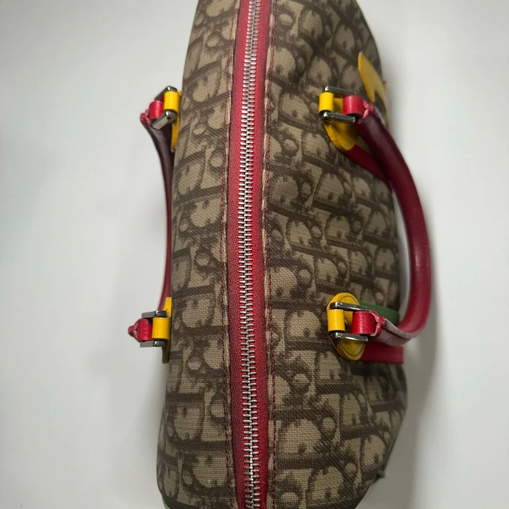 RARE DIOR RASTA MONOGRAM BOSTON BAG - Picture 2 of 12
